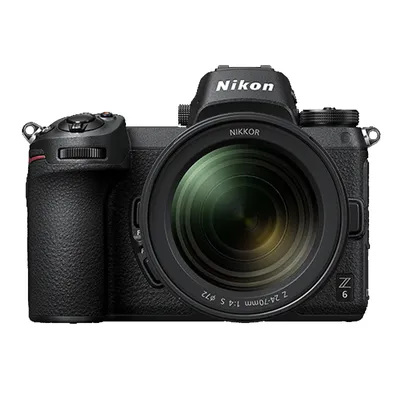 Produktbild von Nikon Z 6 24-70 + FTZ Kit, 24,5 MP, CMOS, 4K Ultra HD, Touchscreen, 585 g, Schwarz