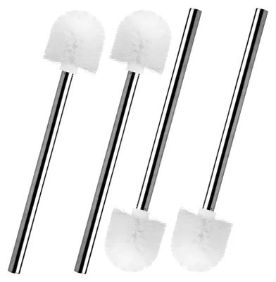 Produktbild von 4er-Set Toilettenbürsten | Edelstahlgriff, rostfrei, mit austauschbarem Bürstenkopf | Toilettenbürste