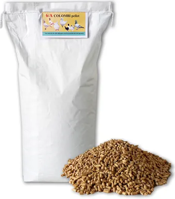 Produktbild von C6 / Ein Futter für Tauben mit ätherischen Ölen; 1 Packung mit 10 kg; Vergerio-Feed; Vogelfutter; Pellets für Tauben, Tauben aller Arten, Florentiner, Traveller, etc .., 10kg