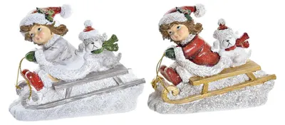 Weihnachtsdekoration, Harz, 13 x 6 x 11 cm, 1 Stück