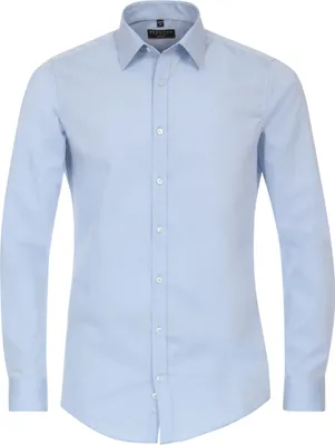 Produktbild von REDMOND Herren Businesshemd Langarm Kent Slim-Fit Popeline Hellblau XL