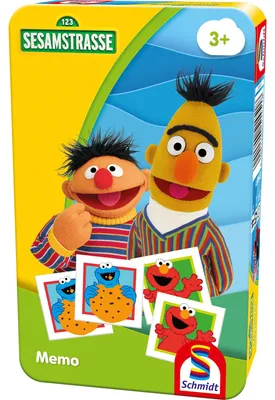 Immagine prodotto di Schmidt Spiele 51451 Gioco da portare con sé in scatola di metallo Sesame Street®, memo