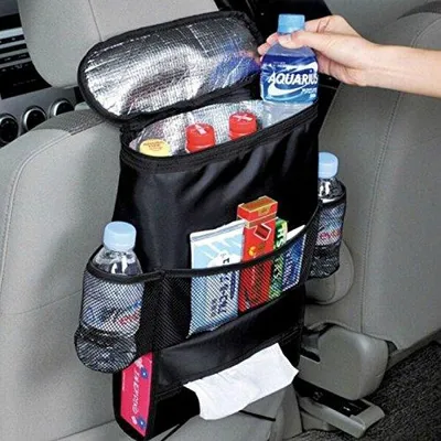 Immagine prodotto di Organizzatore per il sedile posteriore dell'auto, nero, impermeabile, per bambini, accessorio per auto