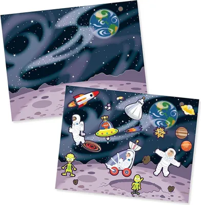 Produktbild von Melissa & Doug Wiederverwendbare Stickerbücher Abendteuer | Reiseaktivitäten für Kleinkinder | Wiederverwendbare Sticker ideal für unterwegs im Auto oder Flugzeug |Kinderbücher Alter 3-4 Jahre