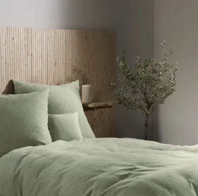 Produktbild von Fleuresse Flanell Bettwäsche Lech 604467-0005 grün Größe: 155x220 cm
