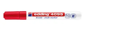 Produktbild von Edding 4095, 10 Stück(e), Rot, 3 Jahr(e), Block, Rot, Weiß, Kunststoff