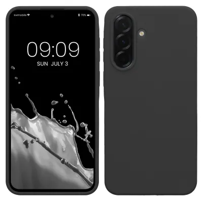 Produktbild von kwmobile Handyhülle für Samsung Galaxy A37 5G Hülle - Case Silikon - Kabelloses Laden - Schutzhülle Cover in Dunkelgrau