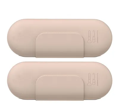 Immagine prodotto di Set di 2 sacchetti impermeabili in silicone per pennelli da trucco