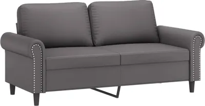 Produktbild von vidaXL 2-Sitzer-Sofa Grau 140 cm Kunstleder