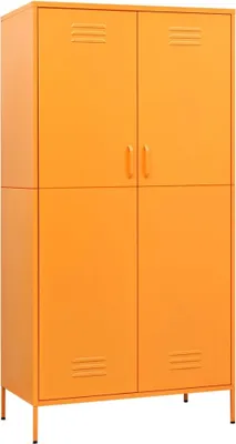 Produktbild von vidaXL Kleiderschrank Senfgelb 90x50x180 cm Stahl