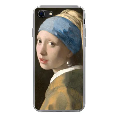 Produktbild von MuchoWow® Handyhülle Schutzhülle Hülle für iPhone 8 Das Mädchen mit dem Perlenohrring - Gemälde von Johannes Vermeer Silikon Softcase Handy Hülle - Schutzhaube