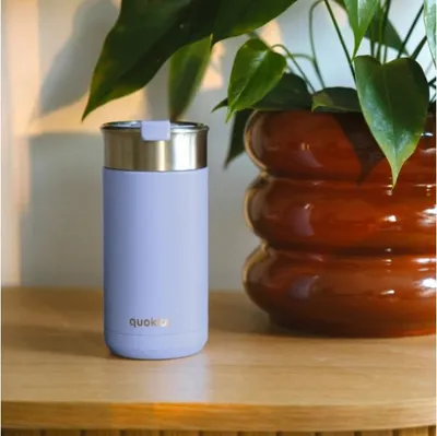 Immagine prodotto di Quokka Boost, tazza termica in acciaio inox con setaccio Denim Blue, 400ml, 40083