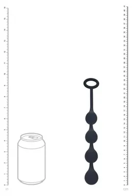 Imagen del producto de Levelz: Bolas anales de silicona con forma de gota, tamaño S