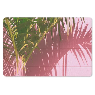 Produktbild von MuchoWow® Schreibtischunterlage Pflanze - Sommer - Tropisch - Rosa 60x40 cm - XXL Mauspad - Großes Mauspad