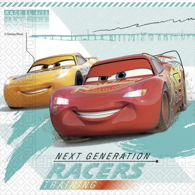 Produktbild von Cars Lightning McQueen Servietten 20 Stück