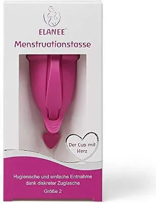Produktbild von Elanee 741-00 Menstruationstasse, Größe 2, rosa, 14 g