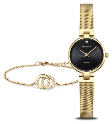 Immagine prodotto di Set da donna BERING 17724-332-GWP oro classico alla moda con diamanti