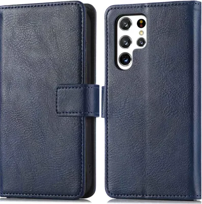 Obrázok produktu pre imoshion Luxe Bookcase pre Samsung Galaxy S22 Ultra - tmavomodrý