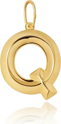 Produktbild von Stylischer 9 Karat (375) Gold Buchstaben / Initiale Damen - Anhänger; TRS36003LTQ