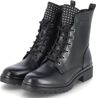 Produktbild von Tamaris Damen Schnürstiefeletten/ Boots Schwarz vegan Größe: 38