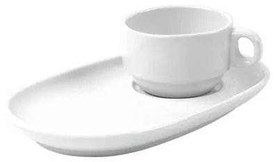 Produktbild von 2 Stück 2-tlg. Porzellan Cafeteria-Set 0,18 l "Catering" Holst Porzellan