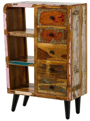 Immagine prodotto di MASSIVMOEBEL24 | SIXTIES #105 Madia in legno riciclato - laccato 79x40x116