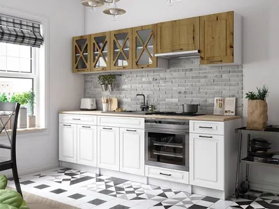 Obrázek produktu pro Kuchyňská linka GERTRID 260cm - Dub artisan + bílá