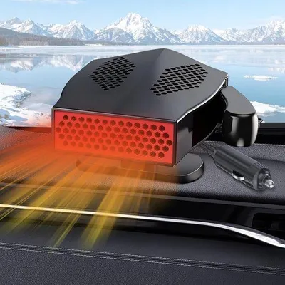 Obrázek produktu pro 12V autoklima – Přenosné autoklima s ventilátorem – Rychlé odmlžování a odledování – Vhodné pro automobily, SUV, autobusy, obytné vozy a nákladní vozidla