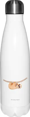 Produktbild von Mr. & Mrs. Panda thermo trinkflasche Faultier Kind - Weiß - Geschenk, Kinder, Thermosflasche, Mama, Mutter, Sportflasche, Liebe, Thermos, thermosflaschen, trinkflaschen