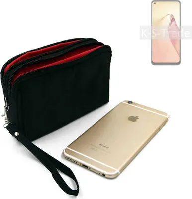 Produktbild von K-S-Trade Schutz Hülle Handy Hülle kompatibel mit Oppo Reno8 Gürteltasche Travelbag Handytasche mit Zusatzfächern, schwarz