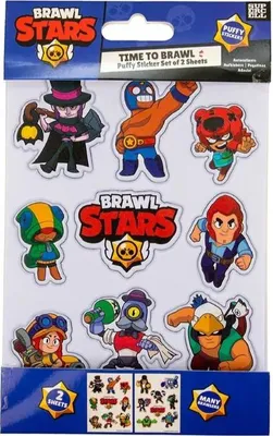Zdjęcie produktu dla Naklejki BRAWL STARS, duże, 17 sztuk