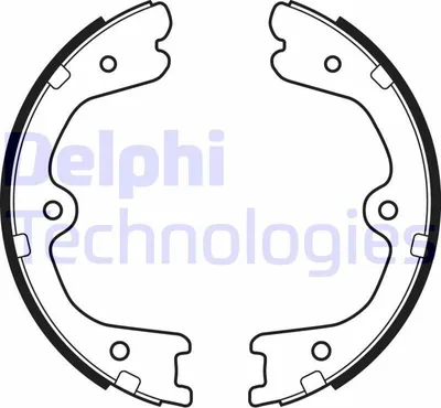 Produktbild von DELPHI LS2037 Handbremsbeläge für HONDA CR-V III (RE) Handbremse 190mm