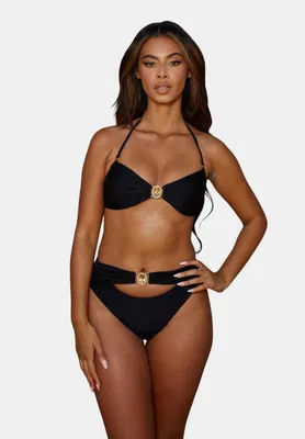 Produktbild von Moda Minx Bikinihose Amour mit hochgeschnittenem Bund Black L