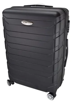 Produktbild von Hartschalenkoffer Kunststoff Reisekoffer Trolley mit Rollen 360° drehbar, Koffer (Typ):Schwarz - 64 x 44 x 27 cm
