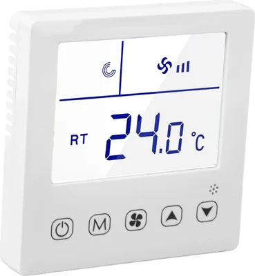 Obrázek produktu pro Digitální termostat Funkce větrání Přesný LCD displej Klimatizační regulátor teploty pro domácí hotel AC220V