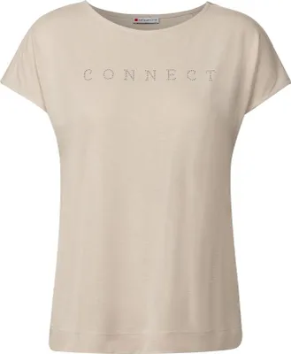 Produktbild von LTD QR silk look shirt w.stone 26620 coastal beige Größe 38