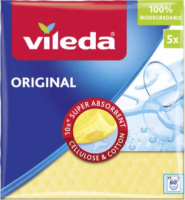 Produktbild von vileda ORIGINAL Schwammtücher, 5 Tücher