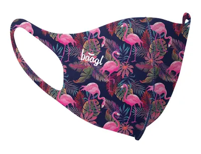 Produktbild von Mund und Nasenschutz Waschbar mit Flamingo Motiv, Mundschutz Maske für Damen, Schutzmaske Stoffmaske (Flamingo - Erwachsene)
