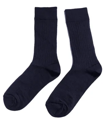 Produktbild von Herren Basic Socken aus Wolle 5:2 Rippe Marine Größe 43-46