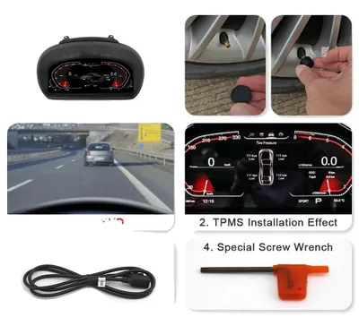 Obrázok produktu pre Digitálny prístrojový panel pre kompaktné vozidlá, navigácia v reálnom čase, bezdrôtová konektivita, model E87 s TPMS