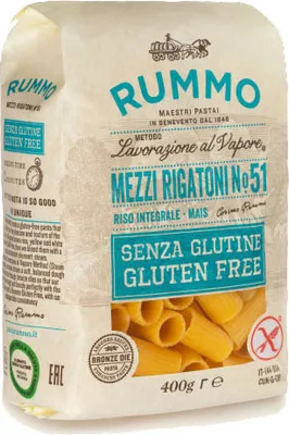 Produktbild von 12x Rummo Pasta Mezzi Rigatoni N.51 Senza Glutine Glutenfrei 400g