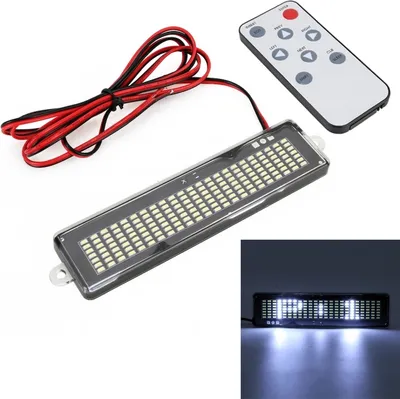Productafbeelding van DC 12V LED-display voor auto, programmeerbaar, met afstandsbediening (wit licht)