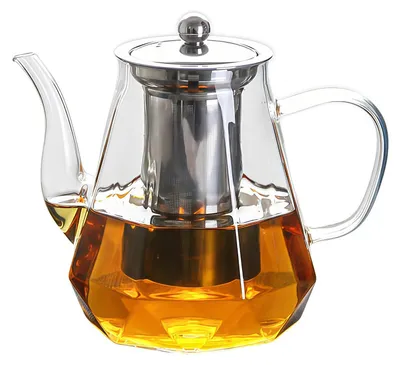 Teekanne 1200 ml aus Borosilikatglas mit Sieb & Deckel