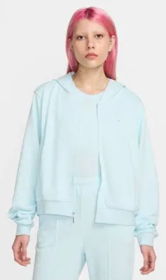 Zdjęcie produktu dla NIKE W NSW NK CHLL FT FZ HDY glacier blue/sail XL