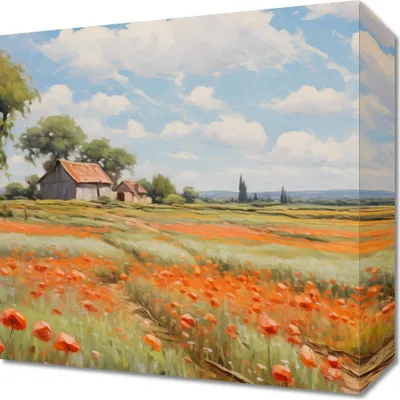 Produktbild von Bild 30x30cm Flüsternde Mohnfelder