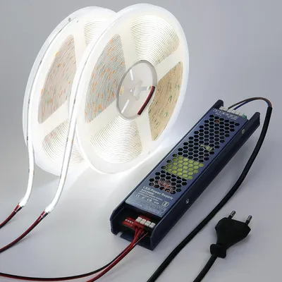 Produktbild von BENLUN COB LED Streifen 20M (10M X 2), 24V LED Strip 6000K LED Band 11W/M CRI 93
