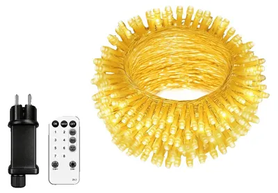 Zdjęcie produktu dla Świateł LED, zestaw, pilot, 8 trybów oświetlenia, 100 metrów, 1000 diod LED, wtyczka EU, 220V-240V