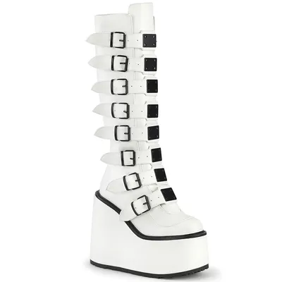 Produktbild von SWING-815 Damen Boots von DemoniaCult, Weiß  , EU 41, US 11
