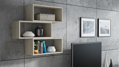 Produktbild von Per La Vita Wandregal Ada Sonoma – Schweberegale für Die Wand Moderne Wandregale Wohnzimmer Dekorativ Regal für Schlafzimmer Deko
