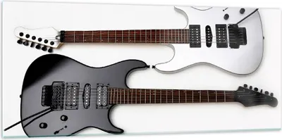 Produktbild von Bilder auf glas - E-Gitarren Streicher Musikinstrument - 120x50cm - Glasbilder - Wandbilder - Kunstdruck - Wanddekoration aus Glas - Glas Bilder - Wandbild auf Glas - GAB120x50-0369